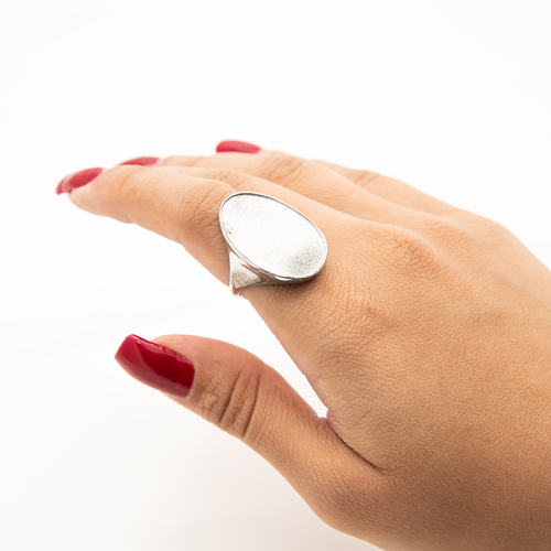 انگشتر نقره زنانه طرح سیگنت کلاسیک عیار۹۲۵