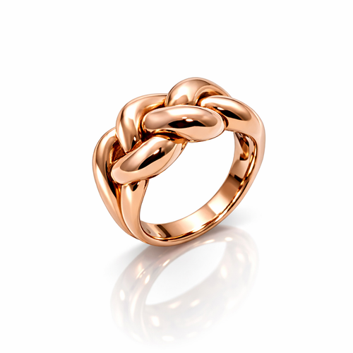 انگشترنقره زنانه طرح گیسو عیار۹۲۵